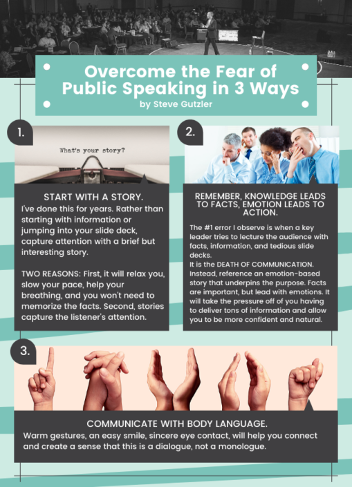 ways to overcome fear of public speaking